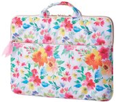 Estuche para computadora ELECOM Estuche para PC MacBook Pro de 13 pulgadas con modelo 2020 Modelo 2019 con chip M1 lanzado en noviembre Estuche con asa Patrón floral color rosa