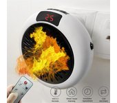 Calentador eléctrico de 900w, Mini ventilador calefactor, calefacción del hogar, ventilador de aire caliente eléctrico, calentadores de oficina, calentador de aire práctico, ventilador calentador para el hogar EU blanco