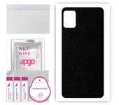 apgo Protective Skin Sticker for the back compatible with Cubot Note 7, Wrap Film, Foil, Vinyl - Pattern Matte Black