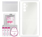 apgo Adhesivo protector mate para la parte trasera compatible con Samsung Galaxy A34, film envolvente, film de hidrogel, flexible, TPU suave con capa de posicionamiento