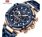 Reloj de lujo superior con caja Mini Focus marca relojes casuales para hombres cinturón de acero resistente al agua reloj de cuarzo para hombres 0470G
