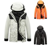 Chaqueta de plumón para hombre a juego de colores de otoño e invierno, chaqueta acolchada impermeable y resistente al viento para exteriores para hombres y mujeres XS blanco
