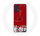 Coque Maniacase pour Samsung Galaxy A32 4G BTS Bangtan Garçons Fond Rouge Cadeau de Noël