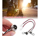 Conector de puerto para piezas de bicicleta eléctrica M4, interfaz de carga para scooter eléctrico, cable de alimentación, toma de carga 1pc