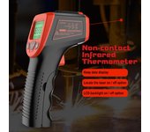 Termómetro infrarrojo para cocina, pistola de aceite y agua caliente, termómetro para hornear, medición de alta temperatura, 1 ud. naranja
