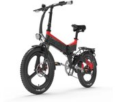 LANKELEISI G650 Bicicleta eléctrica plegable 500W 48V 12.8Ah 25-33 km/h Velocidad máxima 20  para desplazamientos bicicleta eléctrica asistida 500W48V12.8AH