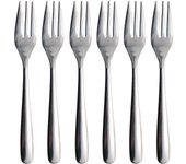 Tenedores para tartas Nagao Slim de acero inoxidable, fabricados en Japón, 5+1, 13,3 cm