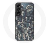 Coque pour Samsung Galaxy S21 FE Game of Thrones Saison 8 Le Trône de Fer Affiche Personnages Fond G