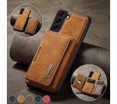 Funda de cuero con tapa retro de lujo para Samsung Galaxy S25 S24 S23 S22 Ultra S20 Plus S21 FE Funda magnética tipo billetera para Galaxy S25 S24 Ultra For Samsung S25 Ultra negro