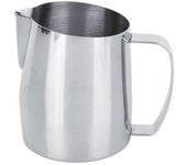 Jarra de acero inoxidable para espumar leche, capuchino, 400 ml, jarra para espumar leche, café con leche para el hogar