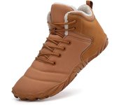 Botas de nieve para exteriores, botas de invierno para hombre, antideslizantes, de terciopelo, cálidas, de suela gruesa, zapatos descalzos de cinco dedos, zapatos casuales de algodón para hombre 36