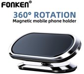FONKEN-soporte magnético Universal para teléfono de coche, 360 °, Mini soporte para teléfono, soporte para GPS para coche, soporte para teléfono móvil negro
