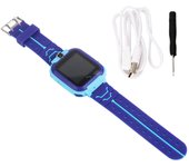 Reloj inteligente Q12 para niños con posicionamiento, resistente al agua, pantalla a color de 1,4 pulgadas(azul)