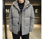 Ropa cálida de algodón para hombre de otoño e invierno, marca de moda, versión coreana informal, chaqueta acolchada de algodón para hombre de invierno XXXXL negro
