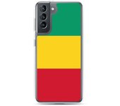 Coque Téléphone - Samsung - Galaxy S21 Plus - Drapeau Guinée - Souple - Multicolore