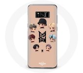 Coque pour Samsung Galaxy S8 Plus BTS TinyTAN Animation Affiche RM Jin Suga J-Hope Jimin V Et Jungkook