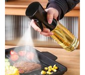 Botella rociadora de aceite para barbacoa, rociador de aceite de oliva, rociador de aceite para hornear, botella vacía, botella de vinagre, dispensador de aceite blanco