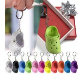 Llavero con forma de zapato, colgante para mochila escolar, llavero con forma de zapatilla, regalo One Size negro
