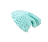 Gorro de otoño e invierno, gorro de punto coreano, gorro de punto cálido y frío, gorro de mujer, gorros de Jersey a rayas a la moda One Size negro