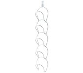 Perchero de hierro para sombreros, 5 piezas, sin perforaciones, multicapa, multifuncional, ahorra espacio blanco