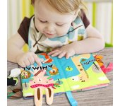 Libros suaves para bebés de 0 a 6 meses, juguetes para bebés de 0 a 12 meses, libros de tela arrugada para recién nacidos, cochecito, juguetes sensoriales para el tiempo boca abajo