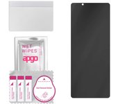 apgo Privacy Matte Hybrid protective glass compatible with Sony Xperia 5 IV, flexible nano glass, great replacement for tempered glass, scratch-resist