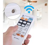 Control remoto para ventilador RM-F989+2 Control remoto para ventilador de enfriamiento de respuesta rápida Control de ventilador doble conveniente y eficiente