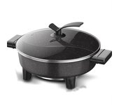 Olla De Pato Mandarín Wok Eléctrico Doméstico Olla Eléctrica Multifunción Cocinar Y Asar De Gran Capacidad Olla Integrada Suministros De Cocina rojo