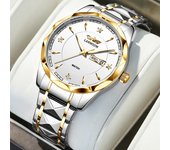 Nuevo Reloj de lujo para hombre de marca superior con caja, relojes de cuarzo para hombre con doble calendario