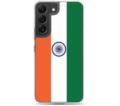 Coque Téléphone - Samsung - Galaxy S22 Plus - Drapeau Indien - Souple - Multicolore
