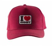 Peanuts Gorra Snapback I Heart Snoopy Unisex Adulto One Size púrpura