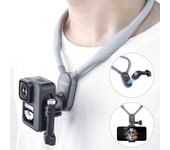 Soporte de silicona para el cuello para GoPro Hero 12 11 10 9 8 7 6 Insta360 DJI Osmo Action Smartphone Accesorios de acción magnéticos No Phone Clip