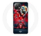 Coque pour Xiaomi Mi 11 Lite Formule 1 Sebastian Vettel Pilote F1 Rouge