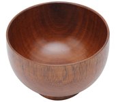 Tazón de madera para cocina, ensalada de frutas, fideos, arroz, sopa, recipiente para comida, vajilla pequeña Large