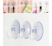 10 Uds. Ganchos de pared transparentes ventosas perchas de baño y cocina ganchos de ventosa