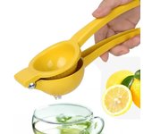 Exprimidor de limón portátil de aleación de aluminio, exprimidor manual de frutas y naranjas, minilicuadora práctica para el hogar, herramientas de cocina naranja