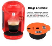 Cápsula de café PP rellenable con tapa de silicona 60ml