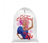 Grindstore Todo lo que quiero para Navidad es Ru Santa Sack One Size blanco
