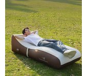 Cama inflable automática para una sola persona, colchón de aire para el almuerzo, colchón plegable portátil para acampar al aire libre