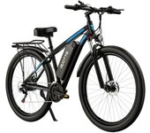 Bicicleta eléctrica DUOTTS C29, bicicleta de montaña eléctrica de 750W con soporte trasero, batería de 48V 15Ah, alcance de 50km, velocidad máxima de 50km/h C29 negro