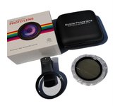 Lente de cámara polarizadora circular universal de 52 mm, filtro CPL sin reflejos con clip para iPhone, Huawei y Samsung.