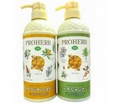NEW Ingredient Contains EM Shampoo Hair Conditioner Set pump included [Proherb] & Dedicated