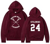 Sudadera con capucha de Teen Wolf Beacon Hills Stilinski 24 Lahey McCall, suéter con capucha para programa de televisión, sudaderas con capucha de Hip Hop, ropa de calle S