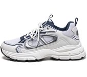 Nuevas zapatillas deportivas informales para caminar, zapatos transpirables con plataforma para caminar para hombre, cómodos zapatos para correr de baloncesto a la moda para hombre 39 azul