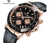Reloj de cuarzo deportivo con movimiento de marca PAGANI Design, relojes para hombre, marca de lujo, reloj de negocios de cuero resistente al agua, reloj Masculino