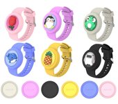 Correa de silicona para pulsera de niños, nueva pulsera para niños para Apple Airtag azul
