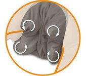 Masajeador Medisana NM 860 para espalda, piernas, cuello y muslos, color blanco