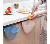 Mini contenedor de almacenamiento de basura para colgar en la puerta del armario de cocina, contenedor de basura para escritorio 1pc