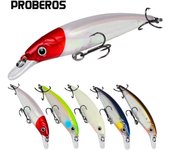 Señuelo cebo Minnow 9cm 11cm señuelo biónico luminoso cebo duro de plástico cebo para peces pececillo flotante de largo alcance 11CM-14G blanco