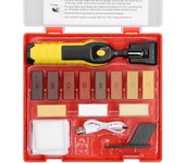 Juego de herramientas de reparación de suelos de madera para bricolaje Juego de herramientas de reparación de muebles multifunción para eliminar arañazos y agujeros de clavos 0 varios colores